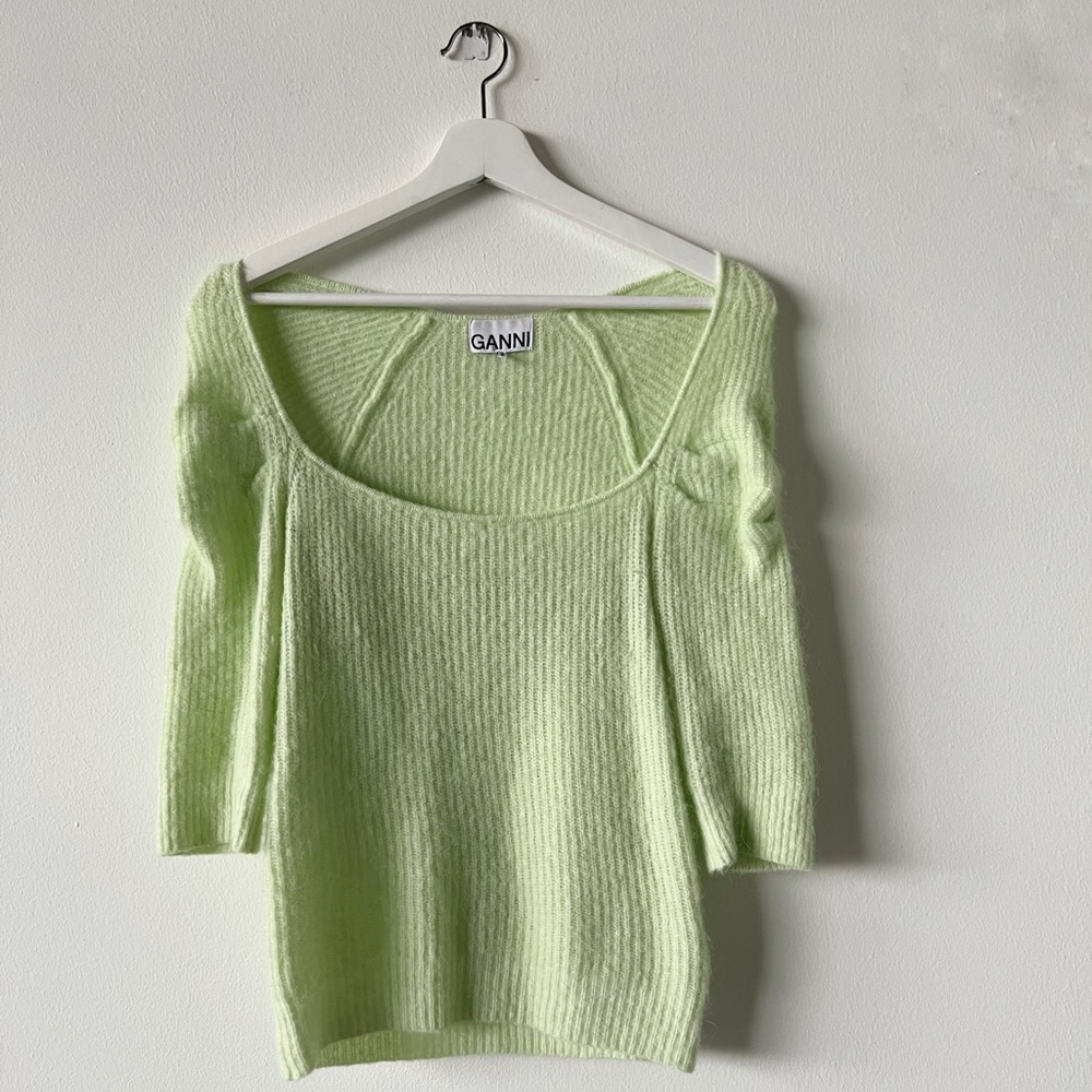 ❌SOLD❌ [Ganni] Lime Angora Sweater